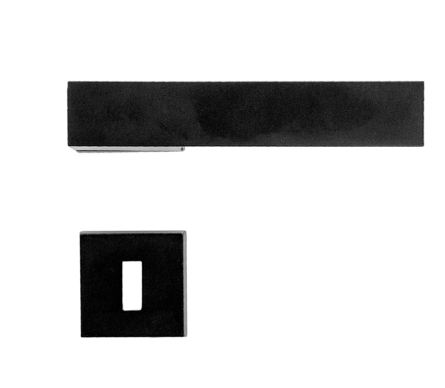 Poignée de porte pro noir Arezzo 16cm