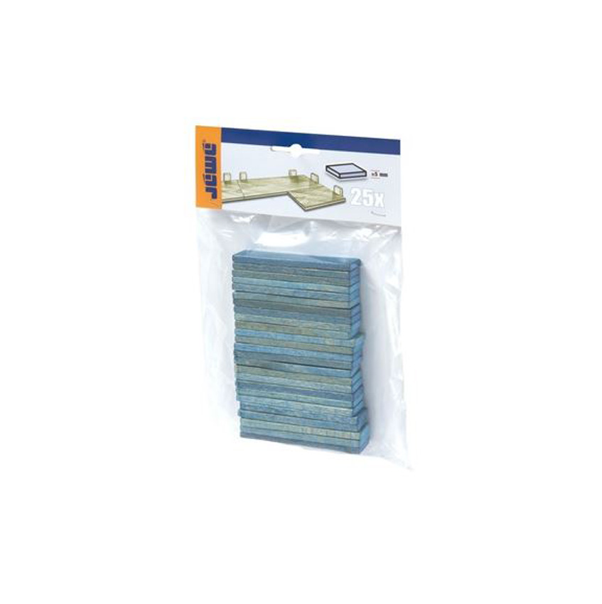 Dikteblokje 5mm blauw 8x2cm 25 stuks
