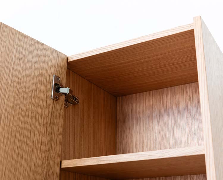 Kolomkast Warren afrormosia hangend 170x40x35cm