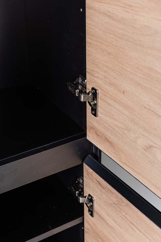 Armoire colonne Molly chêne suspendue 160x35x35cm