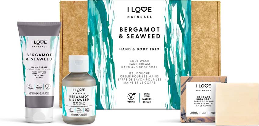 Coffret Cadeaux I Love Naturals Bergamot & seaweed