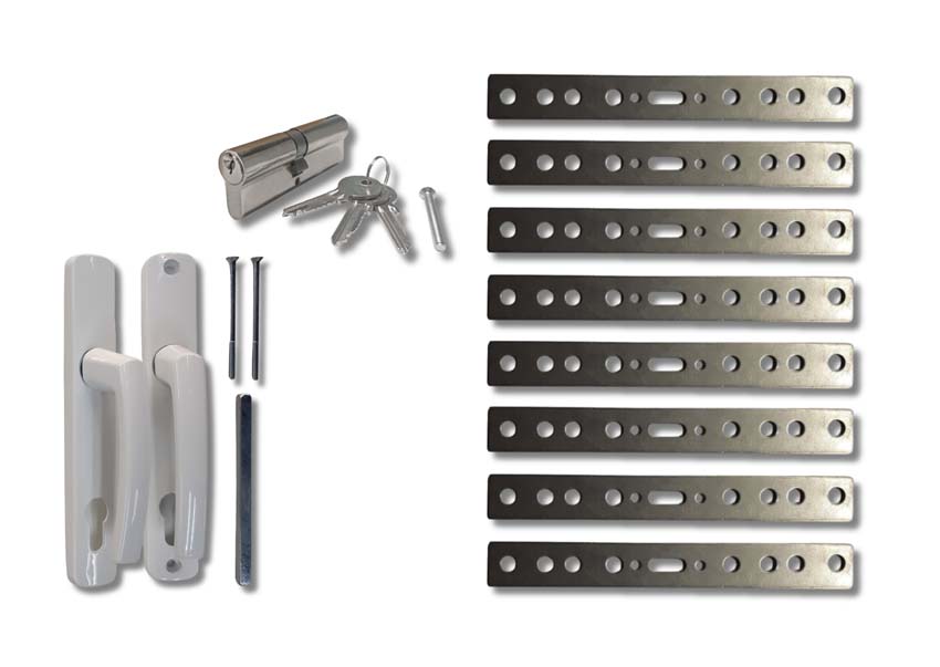 Toebehoren wit voor buitendeur Lumeo