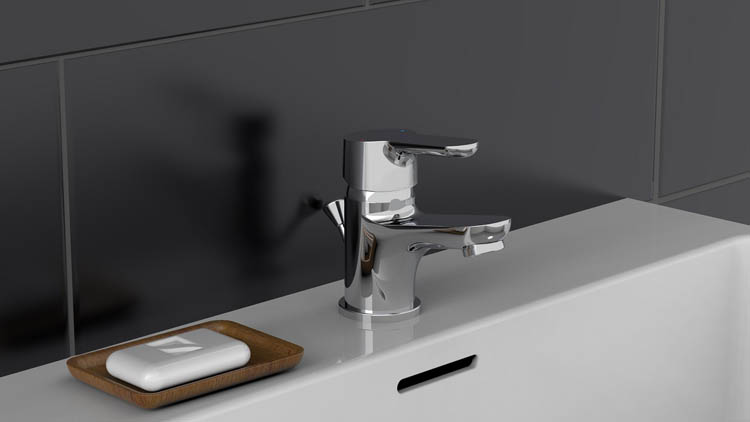 Wastafelkraan Vincent chroom