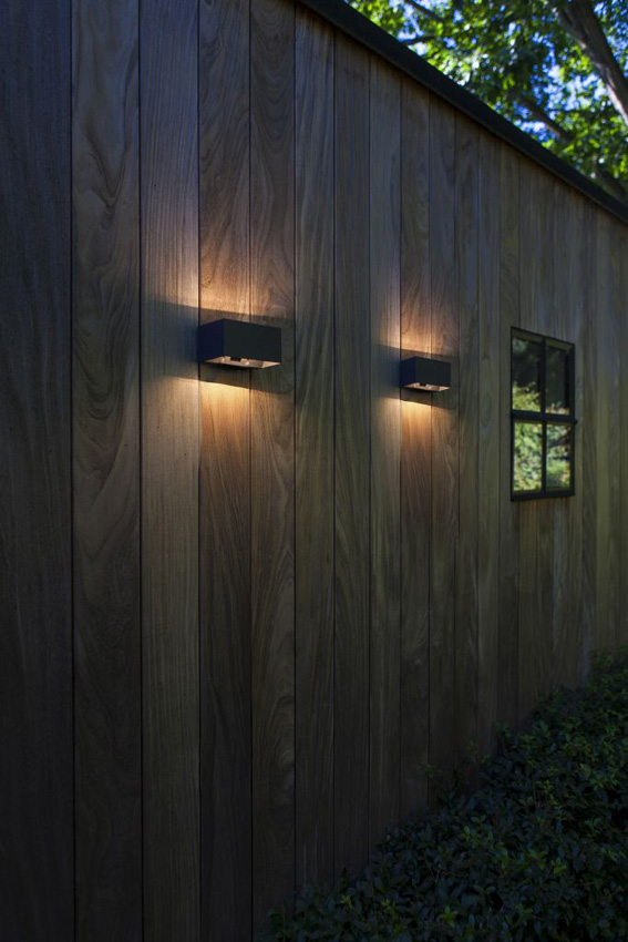 Wandlamp buiten - donkergrijs - 14,6x7,5x9,4cm - LED - 1x10,5W - 4000K - IP54 - bewegingssensor