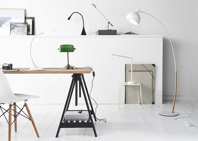 Lucide EMIL - Lampe de bureau - Ø 17 cm - LED Dim. - 1x4W 3000K - Blanc