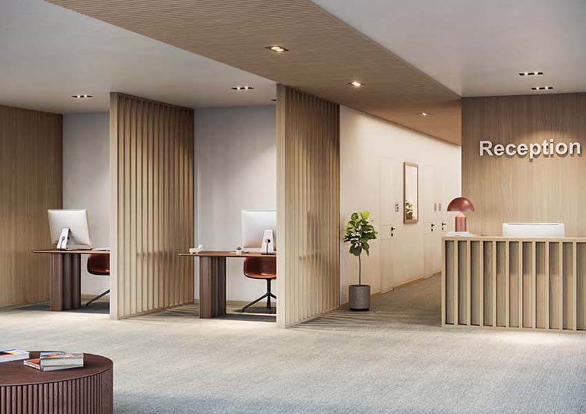 Profilé supérieur ou inférieur pour roomdivider Line up Divide chêne clair 192,5cm