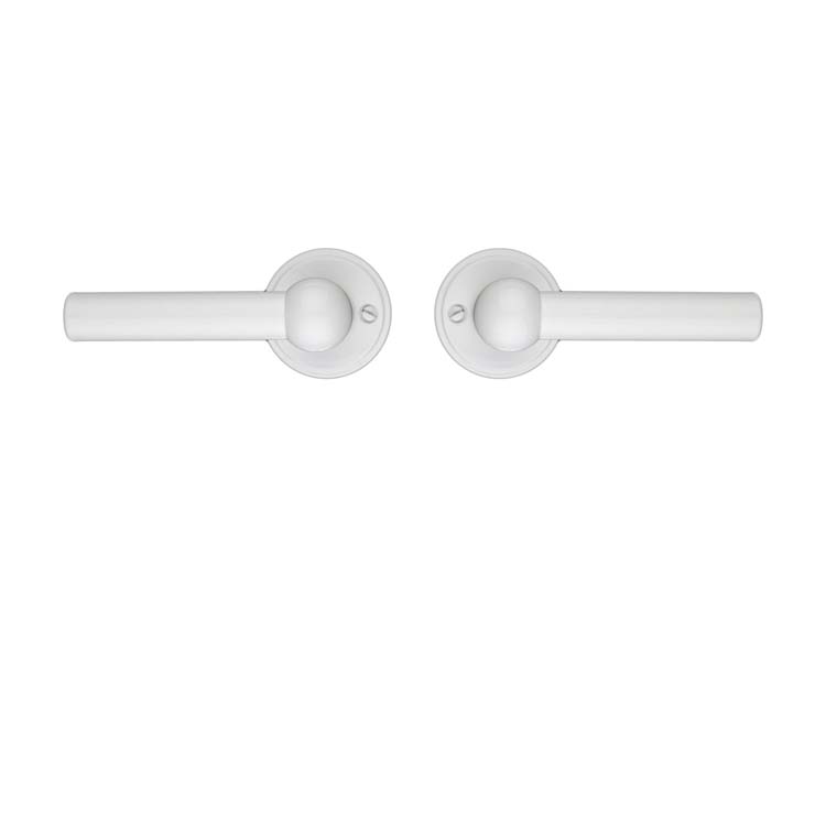 Poignée de porte pro grado 2x lucera blanc sans rosace