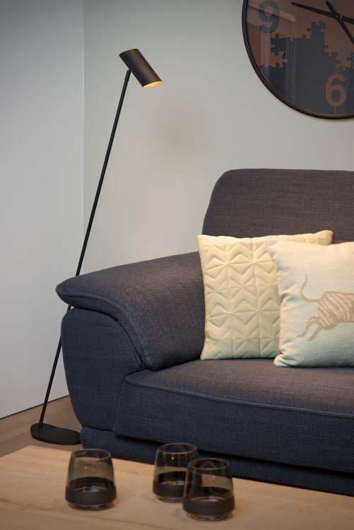 Lucide HESTER - Lampadaire / lampe de lecture - 1xGU10 - Anthracite