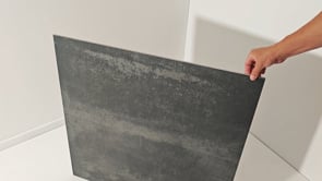 Vloer- en wandtegel Voltron Black 80x80cm