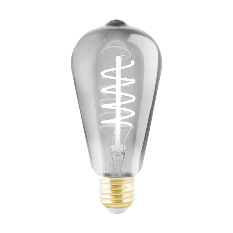 Lampe LED spirale smoke ST64 E27 100LM dimmable