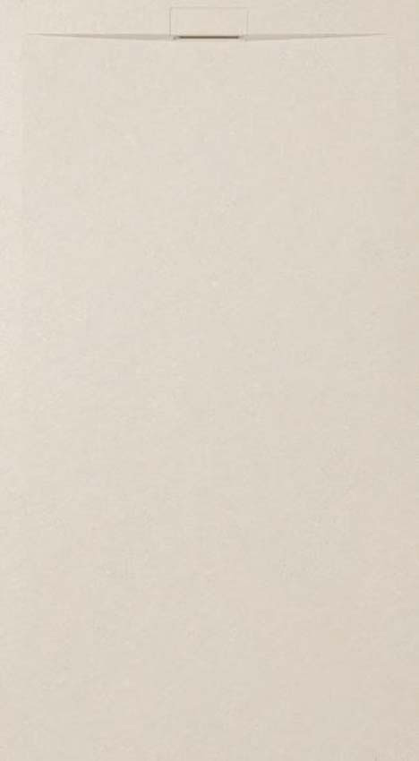 Receveur de douche Signature Nordicstone composite avec gelcoat crème 140x90cm