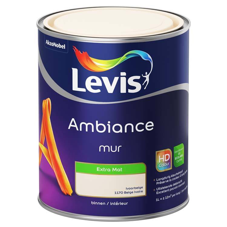 Levis Ambiance muurverf extra mat 1l ivoorbeige