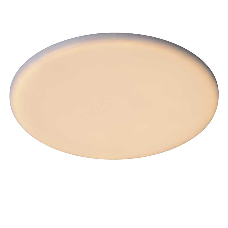 Lucide CERES-LED - Plafonnière Badkamer - Ø 21,5 cm - LED Dimb. - 1x30W 3000K - IP44 - Zwart