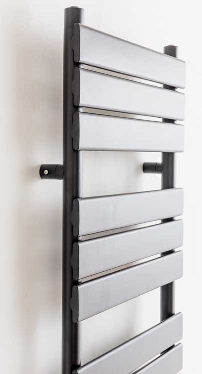 Handdoekradiator Xerxes enkel 180x50cm zwart 936Watt