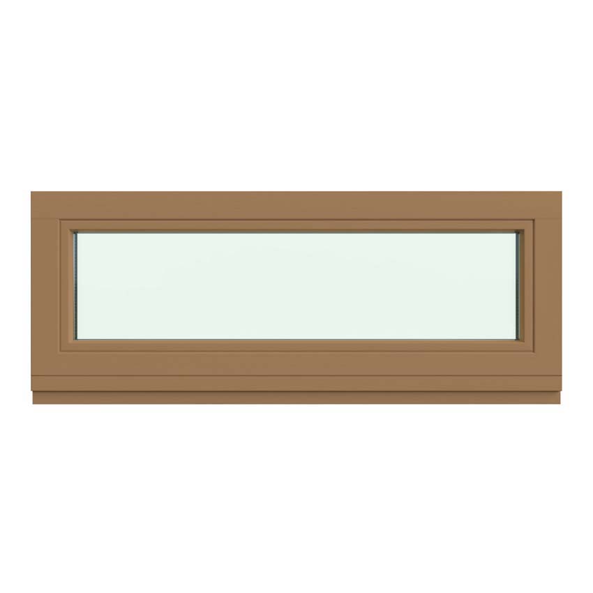 Vast raam Vardelux Meranti hout 68mm naturel op maat