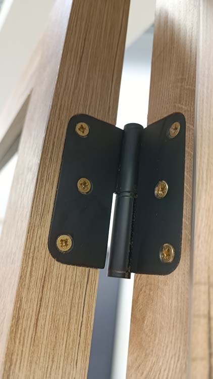 Complete deur pro steel look RW Oak 3R fumé 78x201.5cm Rechts