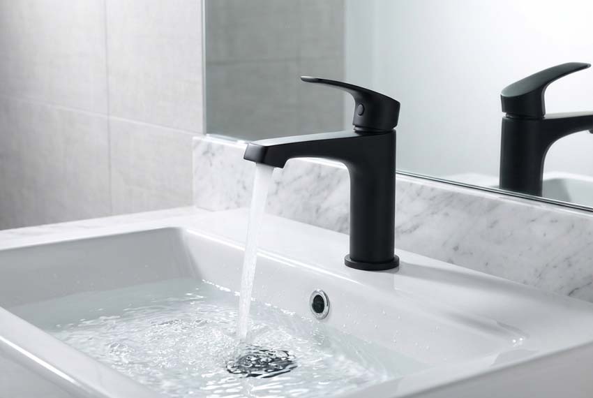 Wastafelkraan Stijn zwart