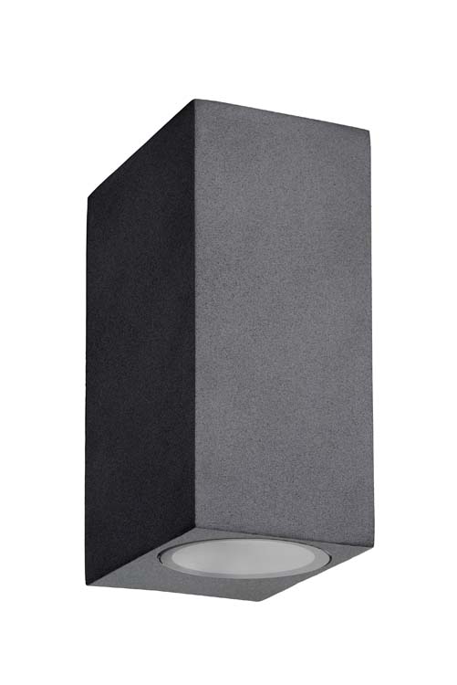 Spot mural extérieur - noir - GU10 - 2x5W - 3000K