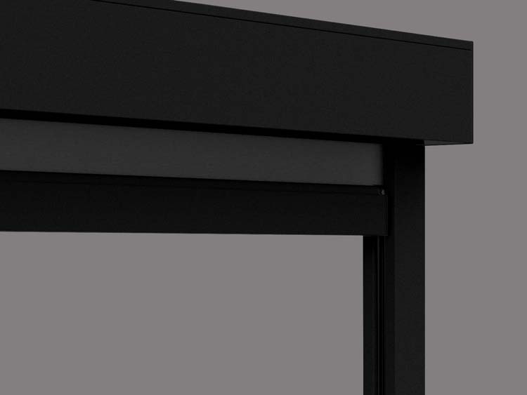 Store vertical extérieur Vinz L noir somfy moteur gauche sur mesure