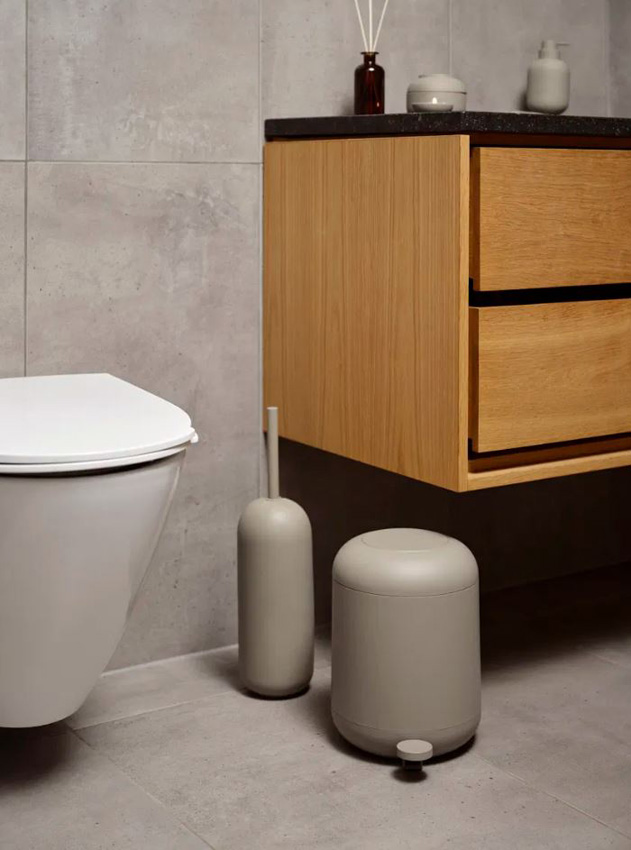 Toiletborstel Zone Denmark Ume beton taupe