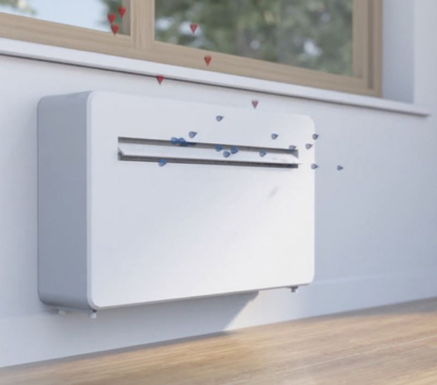 Monoblock airco Qlima 12000BTU voor ruimtes 60-110m³