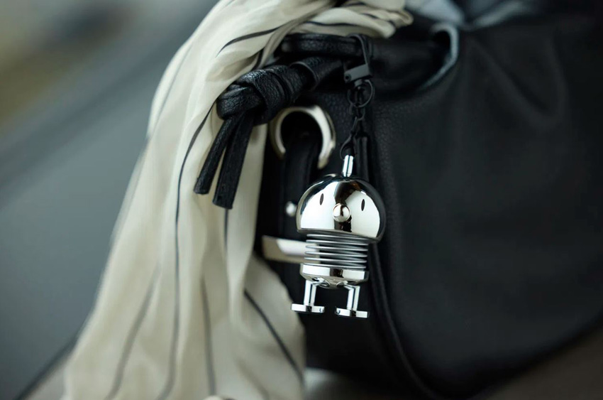 Hoptimist Bag charm chrome XS