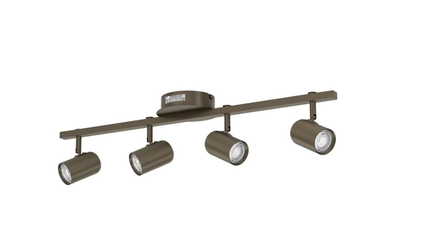 Spot en saillie - brun - 70x14x16cm - LED - 4x3,7W + 2x1W - 2700/4000/6500K - CCT switch