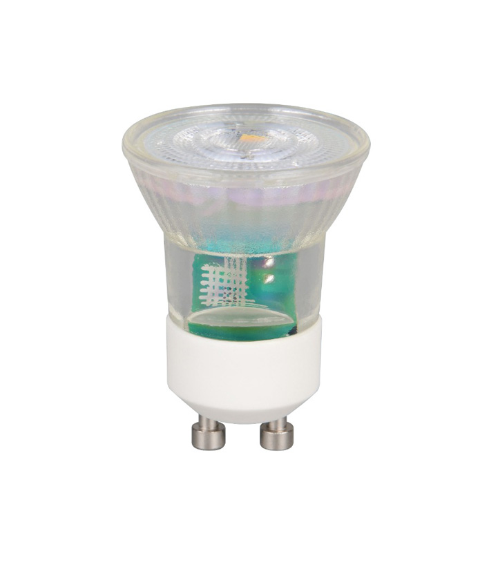 Led lamp - GU10 - transparant - H4,6/Ø3,5cm - dimbaar - 4W - 345lm - 2700K - 1 stuk