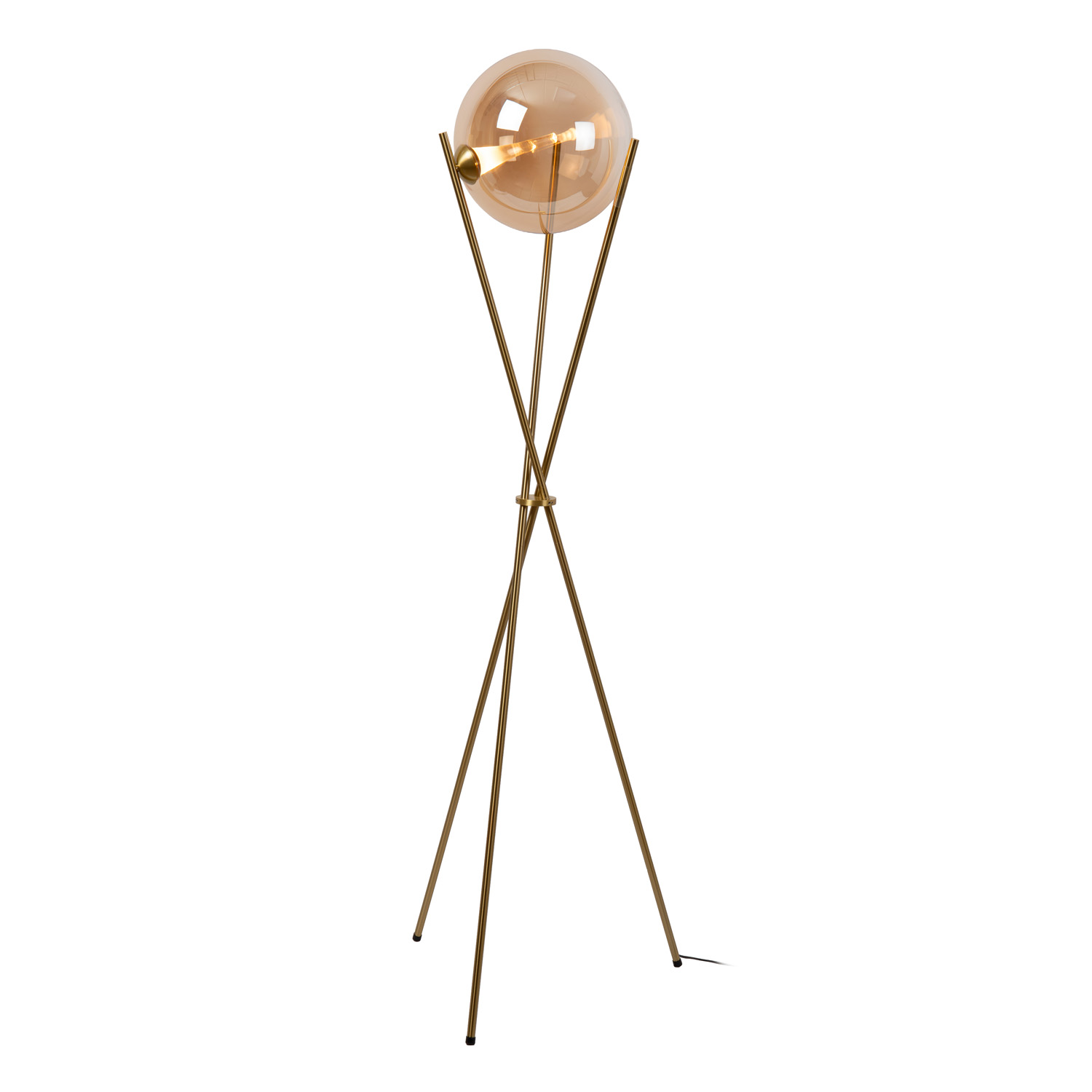 Lucide Premium Gisela - Lampadaire - ambre - Ø56cm - dimmable - LED - 1x12,2W - 2700K