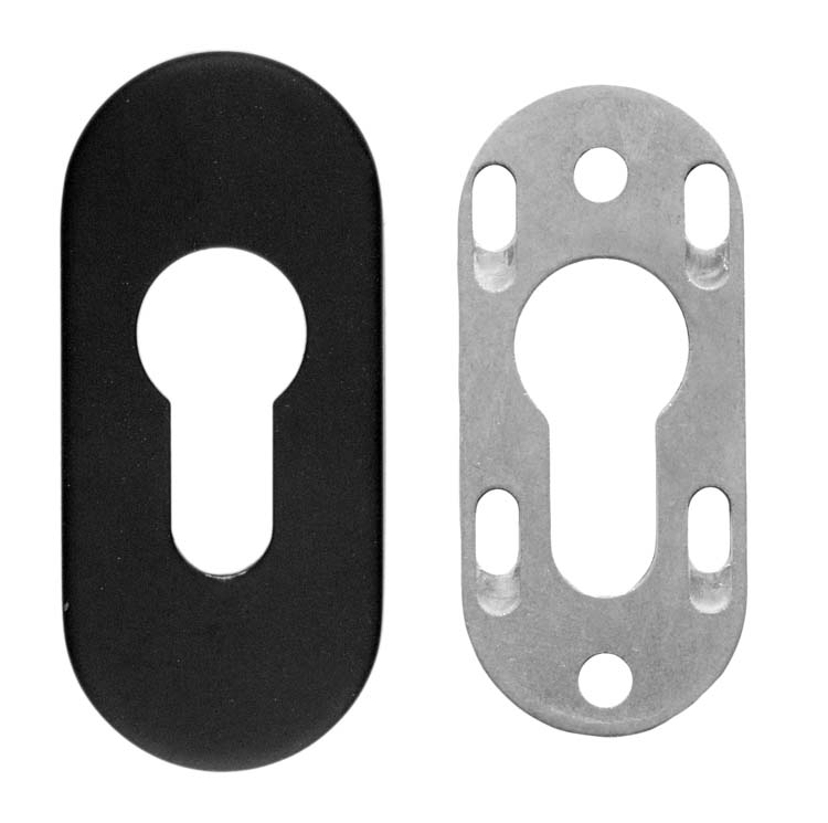 Plaque cylindre pro de sécurité pro inox plus ovale
