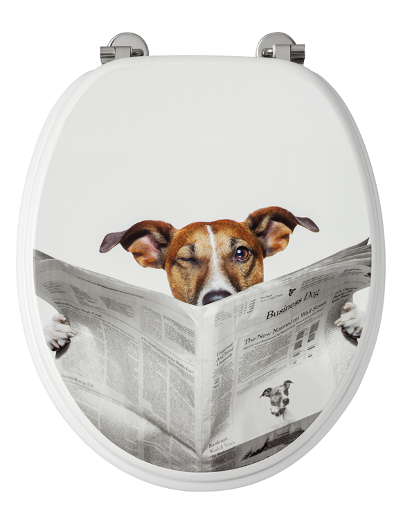 Wc-bril Business Dog wit