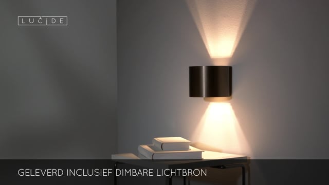 Wandlamp - LED Dimb. - G9 - 1x4W 2700K - Koffie - Rond Wandlamp - LED Dimb. - G9 - 1x4W 2700K - Koffie - Rond