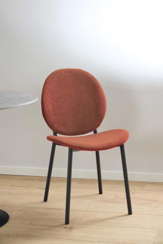 Chaise de salle à manger Richard terracotta