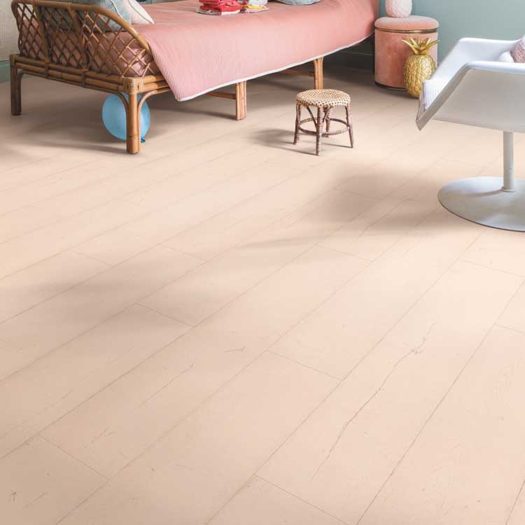 Stratifié Quick-Step Capture 9mm chêne peint rose 138x21,2cm