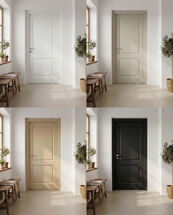 Bloc-porte à peindre Dimora 680mm-ébrasement MDF 16.5cm