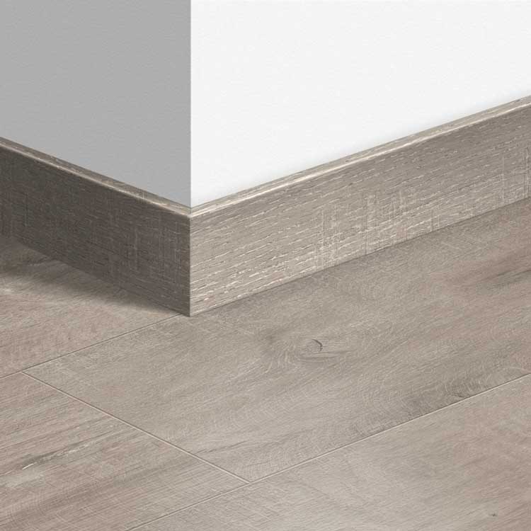 Parketplint Quick-Step 14 x 77 x 2400 mm Dominicano eik grijs