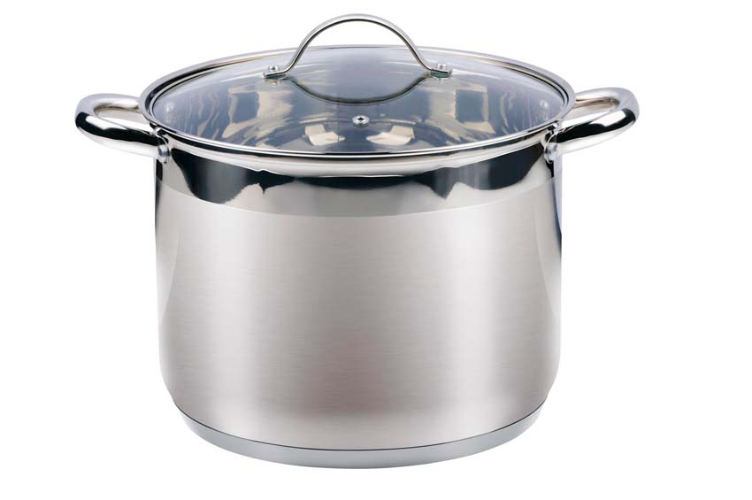 Kookpot met deksel zilver Ø24cm