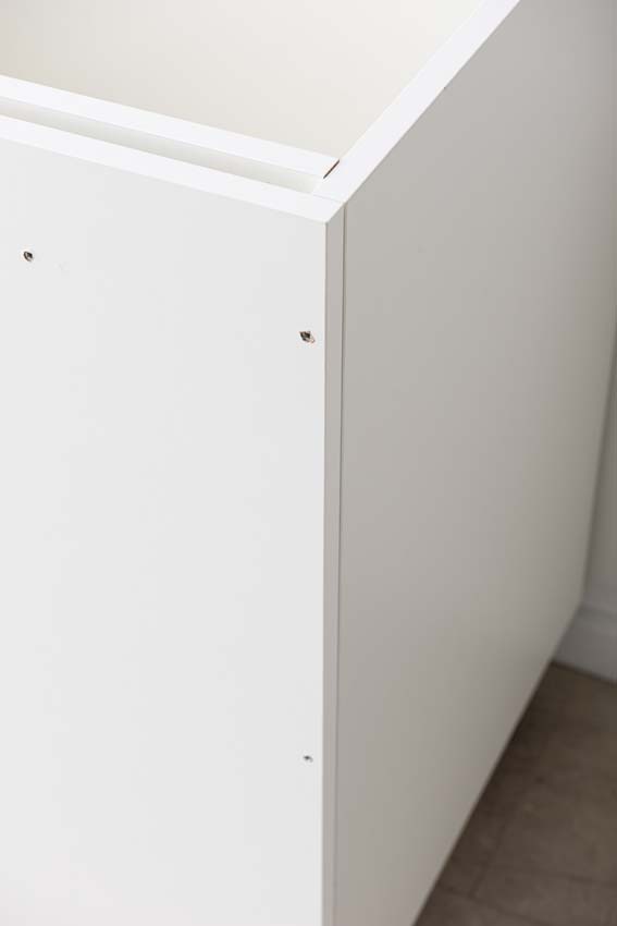 Armoire de cuisine d'angle Plenti blanc 112cm droite