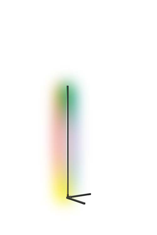 Vloerlamp Smart RGB digital warm wit 220-240V 12W 500lm 3000K + remote