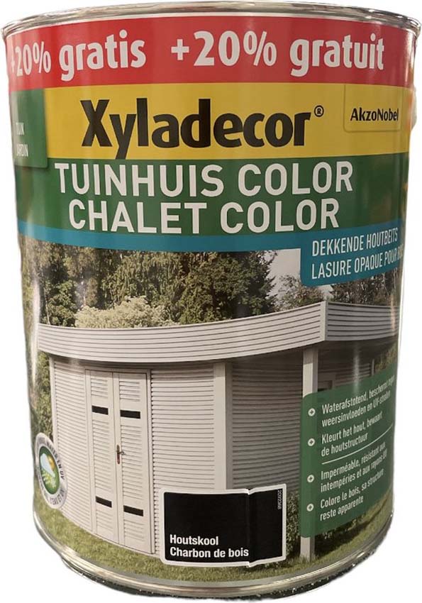 Lasure pour abri de jardin Xyladecor charbon 3L