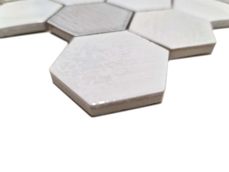 Mosaïque Hexagon brillant 25,3x29,3cm