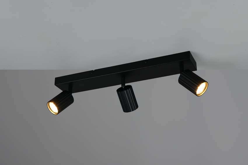 Spot en saillie - Noir - 50x9x14,5cm - Dimmable - GU10 - 3x10W
