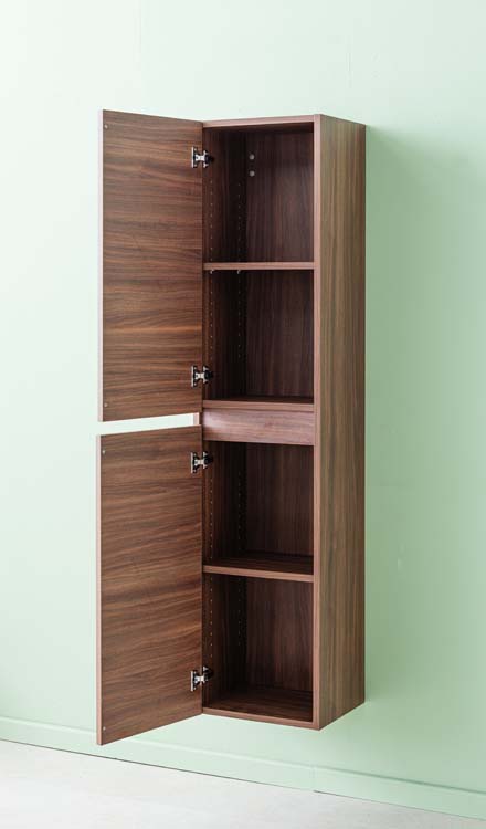 Kolomkast Dotan notelaar hangend 185x40x32cm