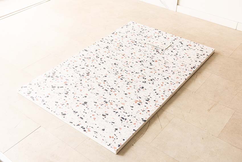Douchebak Moby SMC terrazzo look 140x90cm