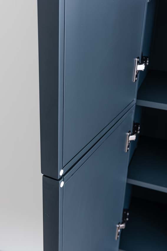Badkamermeubel Fara antraciet staand met dubbele wastafel carrara 140cm