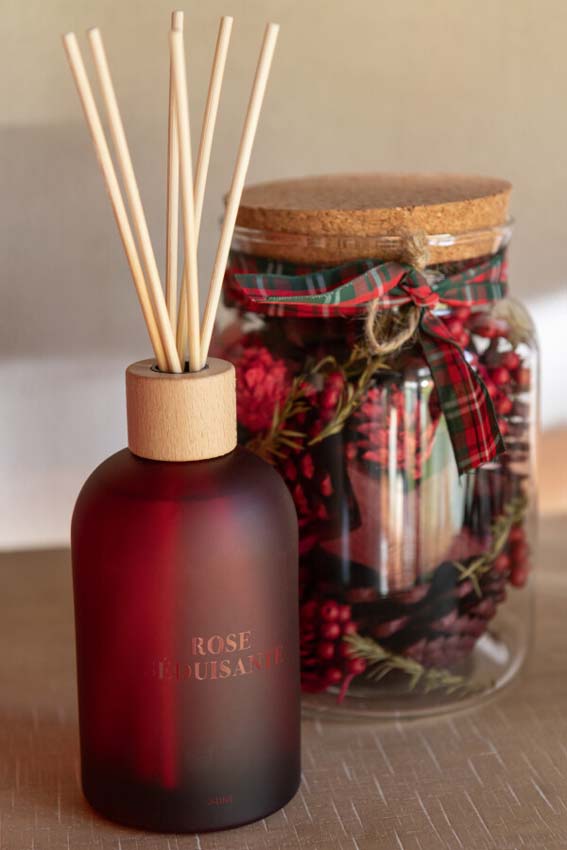 Geurstokjes Accords Essentiels Rose Seduisante 8x8x28cm 250ml