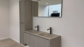 Kolomkast Amelia rookgrijs hangend 170x40x35cm