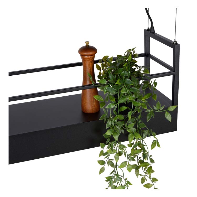 Suspension - noir - 110x22x160cm - 6xGU10 - 35W