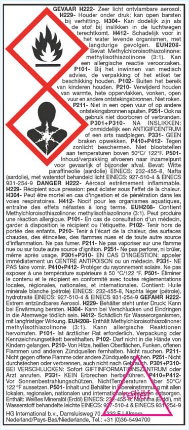 HG roestvrijstaal snel reiniger