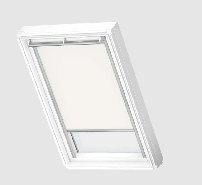 Store enrouleur Velux occultant à commande manuelle blanc CK04 1025S